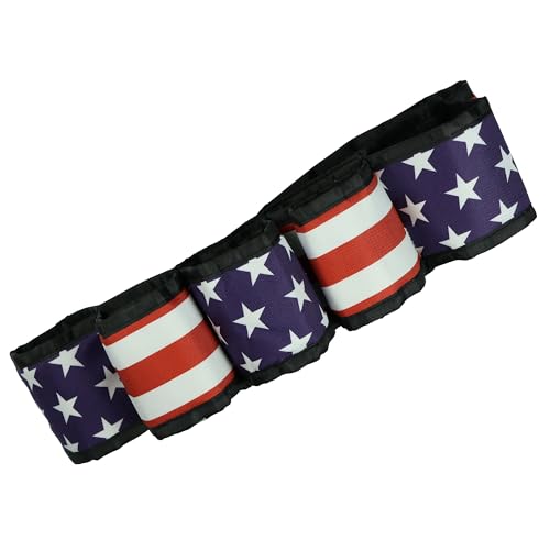 Bioworld USA Flag Americana Beverage Utility Six Pack Belt