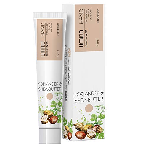 4 Stück Set Aktion UMIDO Hand-Lotion Set 45 ml Koriander & Shea-Butter | Handcreme | Pflegecreme | Lotion | Hautpflege | Handcreme Set