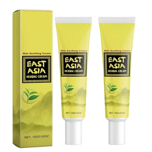 ZLSJJCLMZ Smiles and Joys East Asia Herbal Cream Soothing and Relief Cream Herbals Creams for Redness Nourishing and Improve Skin Dryness and Discomfort Suitable for All Skin Type (2pcs)