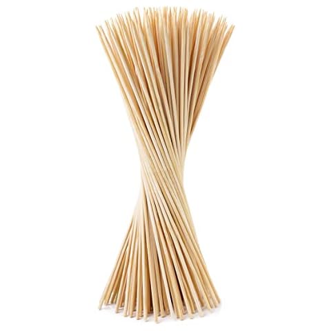 BigDean 100x Pflanzstäbe aus Bambus - Rankhilfe Tomatenstangen Holz Rankstäbe Bambusstäbe 90 cm Pflanzenstäbe Anzuchtstäbe Cover