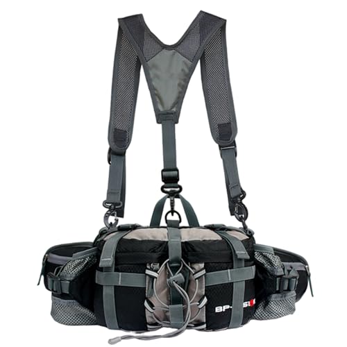 Sac banane imperméable polyvalent pour voyage et cyclisme avec ceinture lombaire