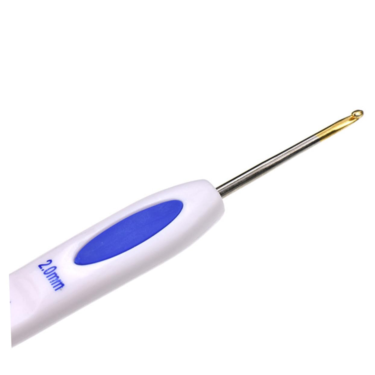 Angoily Uncinetto da Ago Barbetta Strumenti per Tessitura in Stile Porcellana Blu e Bianca Forniture per Tessitura Duraturo e Portatile