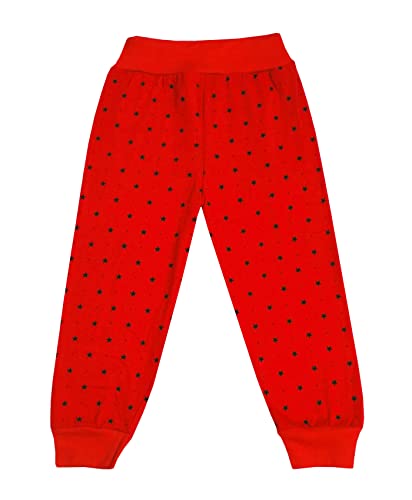 Image of KAYU Girls Soft Cotton Star Printed Stylish Capris 3 /4th Pants [Pack of 1] RED