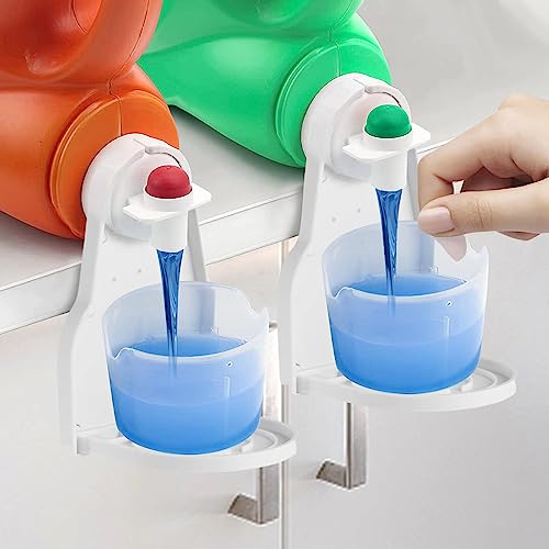 2-Pack-Laundry-Detergent-Cup-Holder-Detergent-Drip-Catcher-Drip-Tray-Catcher-No-More-Mess-or-Leaks-and-Drips-for-Laundry-Room-White