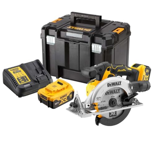 Dewalt Kreissäge 165 mm XR 18 V + 2 Akkus 5 Ah + Tstak Koffer DCS565P2-QW
