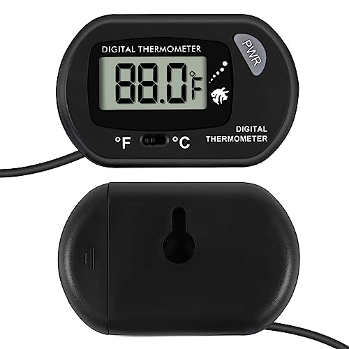 Aquarium Thermometer, Fish Tank Thermometer, Water Thermometer with 3.3ft Cord Fahrenheit/Celsius(℉/℃) for Vehicle Reptile Terrarium Fish Tank Refrigerator (6pcs)