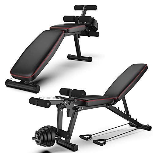 Banc de musculation réglable AKT : équipement pliable incliné décliné pour fitness