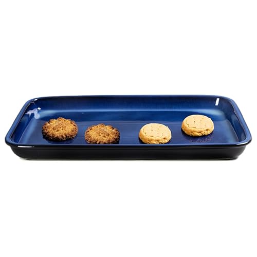 Emeril Lagasse Large Stoneware Baking Sheet – Non Stick Stoneware Cookie Sheet & Baking Tray, Oven Safe Baking Trays for Oven, Ceramic Sheet Pan, 15.75 inch  