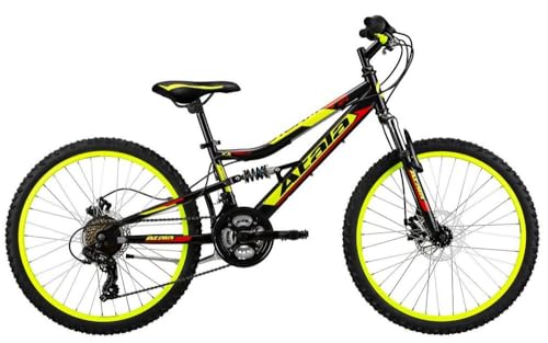 telaio biammortizzato ruota 24'' freni a disco meccanico cambio 21 velocita'