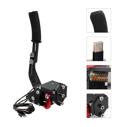 Freio de Mão Universal e Simulador de Corrida para Computador PC, Preto, Compatível com os Volantes G27 G29 G920 G923 T300 T500
