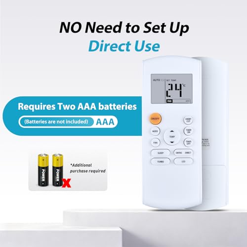 Télécommande RG57B/BGE avec écran LCD pour climatiseur réversible