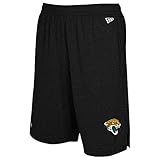 New Era NFL Football Men's Ground Running Performance Casual Shorts, Jacksonville Jaguars, Small