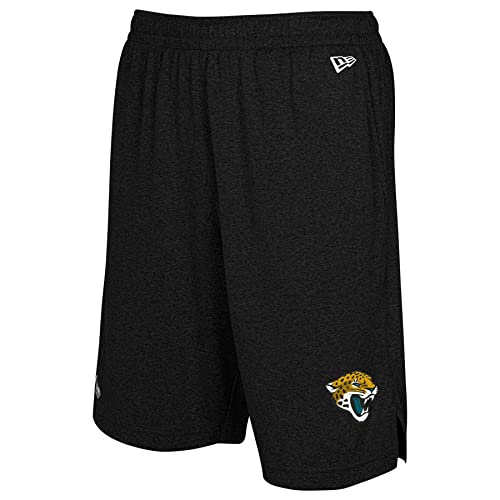 New Era NFL Football Men's Ground Running Performance Casual Shorts, Jacksonville Jaguars, Small