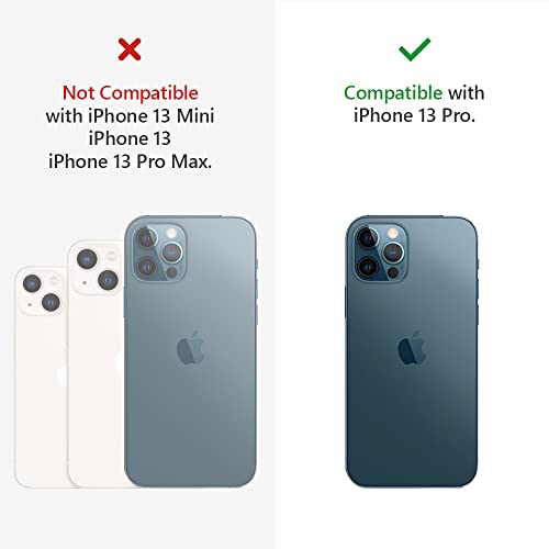 Image of iPhone 13 Pro Back Cover | GoCushion Hybrid Protective Case | Cosmos Black | Protective Bumper for Camera Protection |Thin, Durable & Lightweight | Compatible with Wireless Charging | TPU & PC