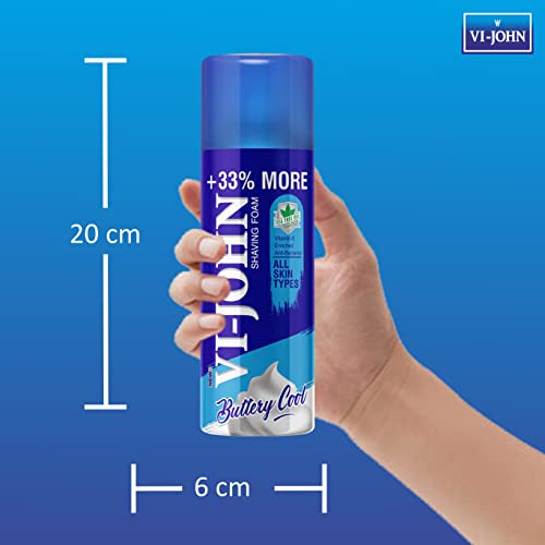 Image of VI- JOHN Shaving Kit For Men, Shaving Foam For Men (400gm Each- Pack of 2), Hair Gel (25gm)