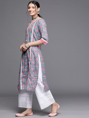 Image of Libas Printed Cotton Straight Kurta