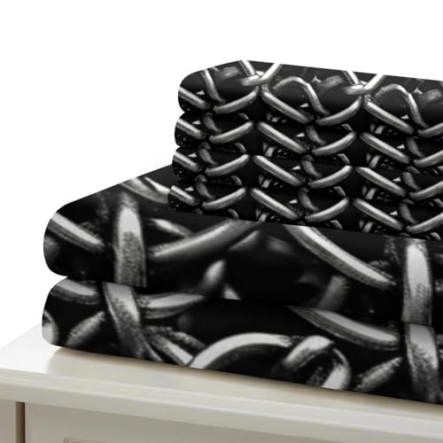 Housse de couette 3D imprimé rayures en microfibre premium douce - 6