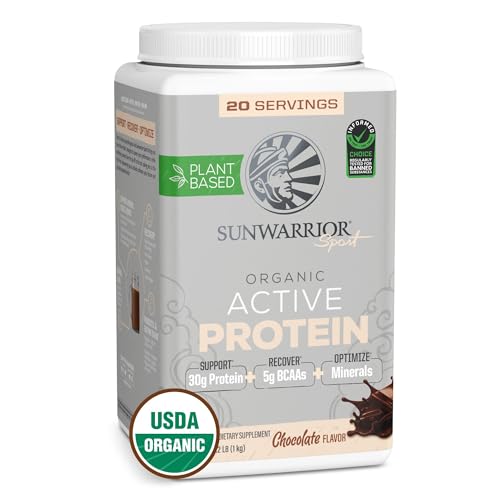Sunwarrior Organic Plant Based Protein Powder | Vegan Organic Protein Powder with BCAA Amino Acids...