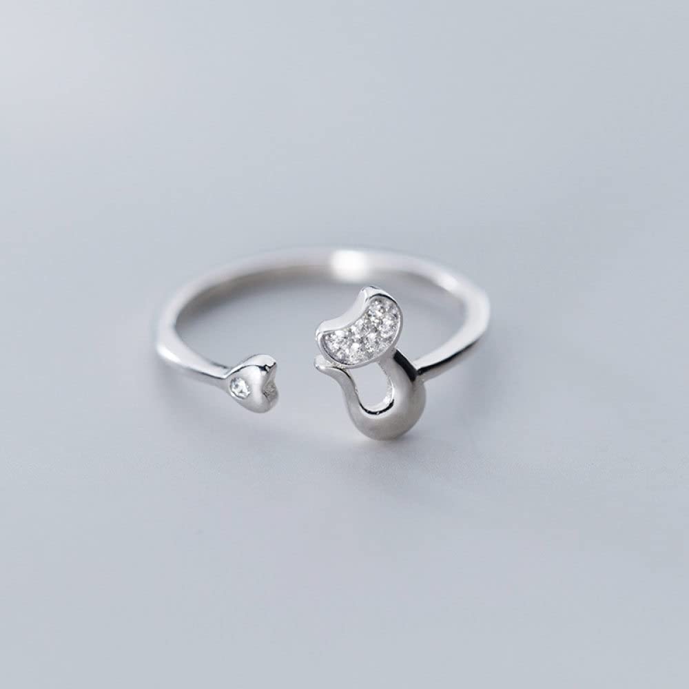 YFN Sterling zilver schattige dierenring dier sieraden cadeau voor