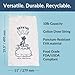 Pinnacle Mercantile Plastic Ice Bags 10 Lb. with Draw String Closure Pack 100