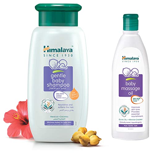 Image of Himalaya Baby Shampoo (400 ml) & Himalaya Baby Massage Oil (200ml)