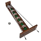 WE Games Shoot the Moon - a Classic 1940's Nostalgia Game - Solid Walnut Wood Stain - 18 inches