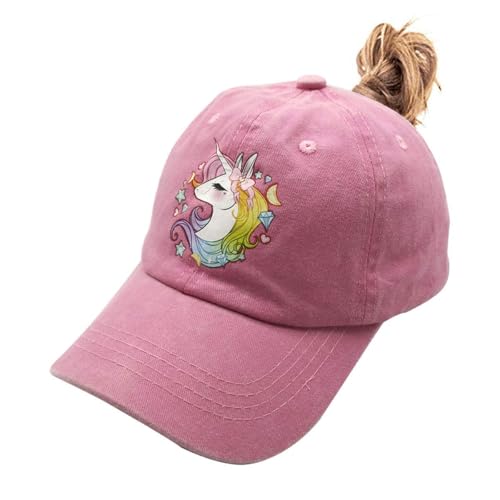Casquette licorne rose enfant pour la plage le parc et les sorties scolaires