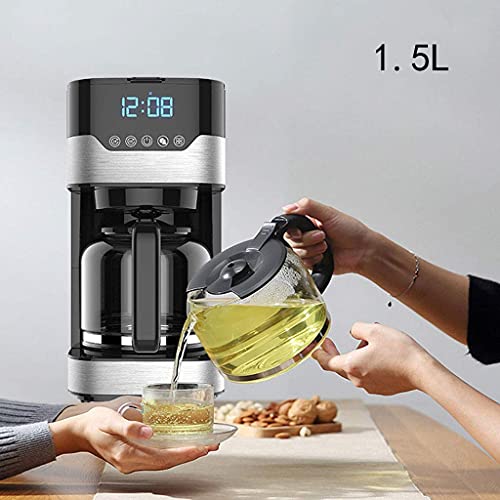 GLJTUO Professionelle Kaffeemaschine 4Tassen Programmierbare Maschine Mit Kannentropftimer Und Thermo-Permanentfilter Edelstahl – Bild 7