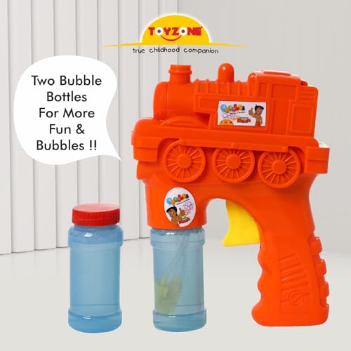 Image of Toyzone Chhota Bheem Engine Bubble Gun-Portable Bubble Maker | Bubble Machine | Outdoor & Indoor Activity Toy |Colorful Bubbles | Cool Bubble Toy for Girls & Boys