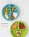 Hippypotamus Toddler Plates with Suction - 100% Food-Grade Silicone Baby Plates with Lids - Microwave & Dishwasher Safe - BPA Free - Set of 3 (Pink/Mint/Lavender with LIDS)