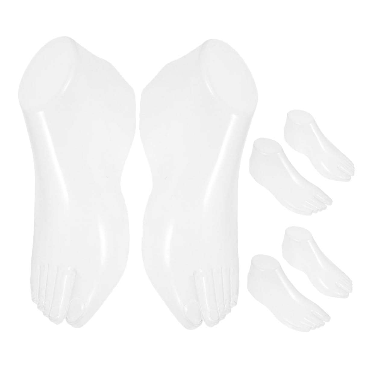 FUNOMOCYA 3 Pair Women's Shoe Support Mannequin Foot Display Model Shoe Riser Toe Stretcher Sneaker Stretcher Shoe Spreader