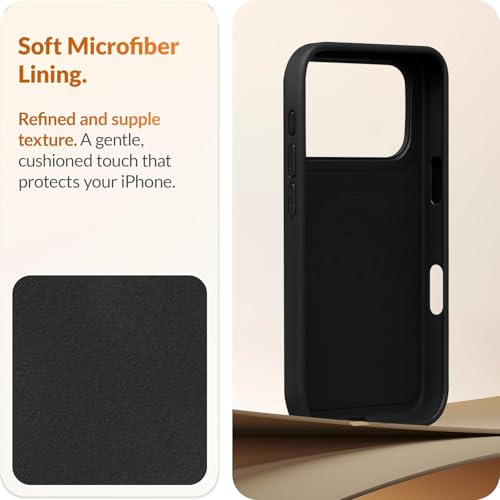 Image of DIZORO Leather Case for iPhone 17 Pro Max, Men Women Luxury Elegant Slim Business PU Cover Soft Non-Slip Grip Shockproof Anti-Scratch Protective Back Cover Black White