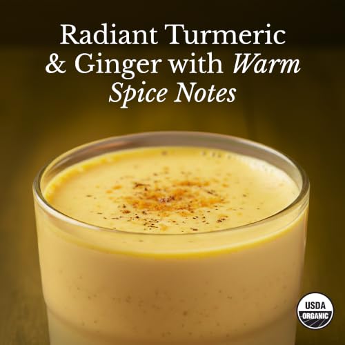 Image of MUD\WTR Turmeric Decaf Mushroom Drink | Zero Caffeine | USDA Organic Mushroom Coffee Alternative | USA Grown | Focus & Immunity Support | Lion's Mane, Chaga, Reishi, Cordyceps | 30 Servings