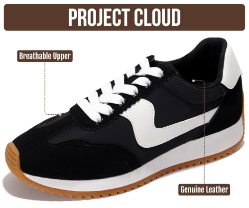 Image of Project Cloud Fashion Sneakers for Women 2026 - Lightweight Lace-Up Shoes for Women with Memory Foam Insoles - Trendy Womens Shoes - Non-Slip, Comfortable Womens Sneakers (Madison)