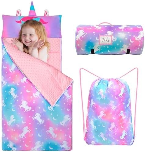 Nap Mat Unicorn Sleeping Bag with Reusable Pillow and Blanket Slu...