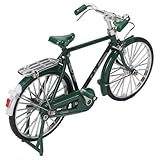 【AMPIE OCCASIONI D'USO】 Questo modello di bicicletta retrò è un'ottima decorazione per comodini, librerie, davanzali, tavoli, auto, ecc. Mini modello di bicicletta, ornamento di bicicletta vintage in metallo Ornamento di bicicletta da tavolo retrò Modello di bicicletta Ornamento di ferro Modello di bicicletta Scultura Figurine.