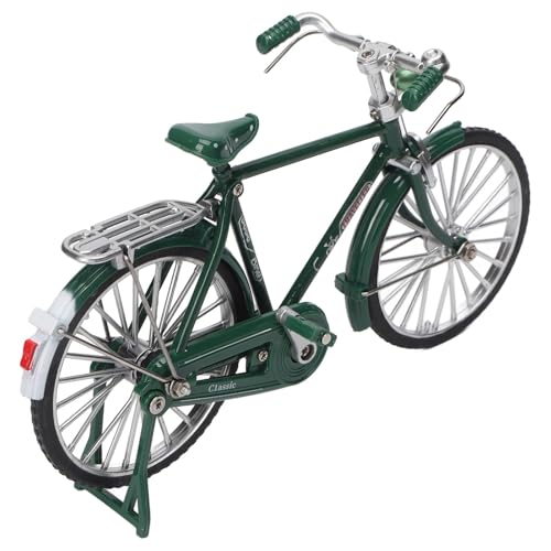 【AMPIE OCCASIONI D'USO】 Questo modello di bicicletta retrò è un'ottima decorazione per comodini, librerie, davanzali, tavoli, auto, ecc. Mini modello di bicicletta, ornamento di bicicletta vintage in metallo Ornamento di bicicletta da tavolo retrò Modello di bicicletta Ornamento di ferro Modello di bicicletta Scultura Figurine.