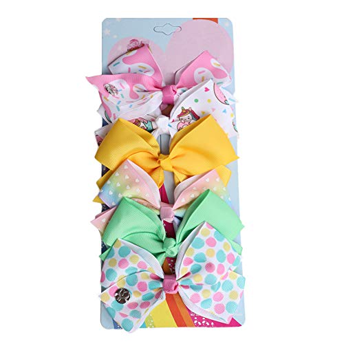 5 Inches Hair Bows Clips for Girls, Hair Bows Alligator Clips for Girl Grosgrain Ribbon Hair Barrettes Accessories for Toddler Kids Girls …