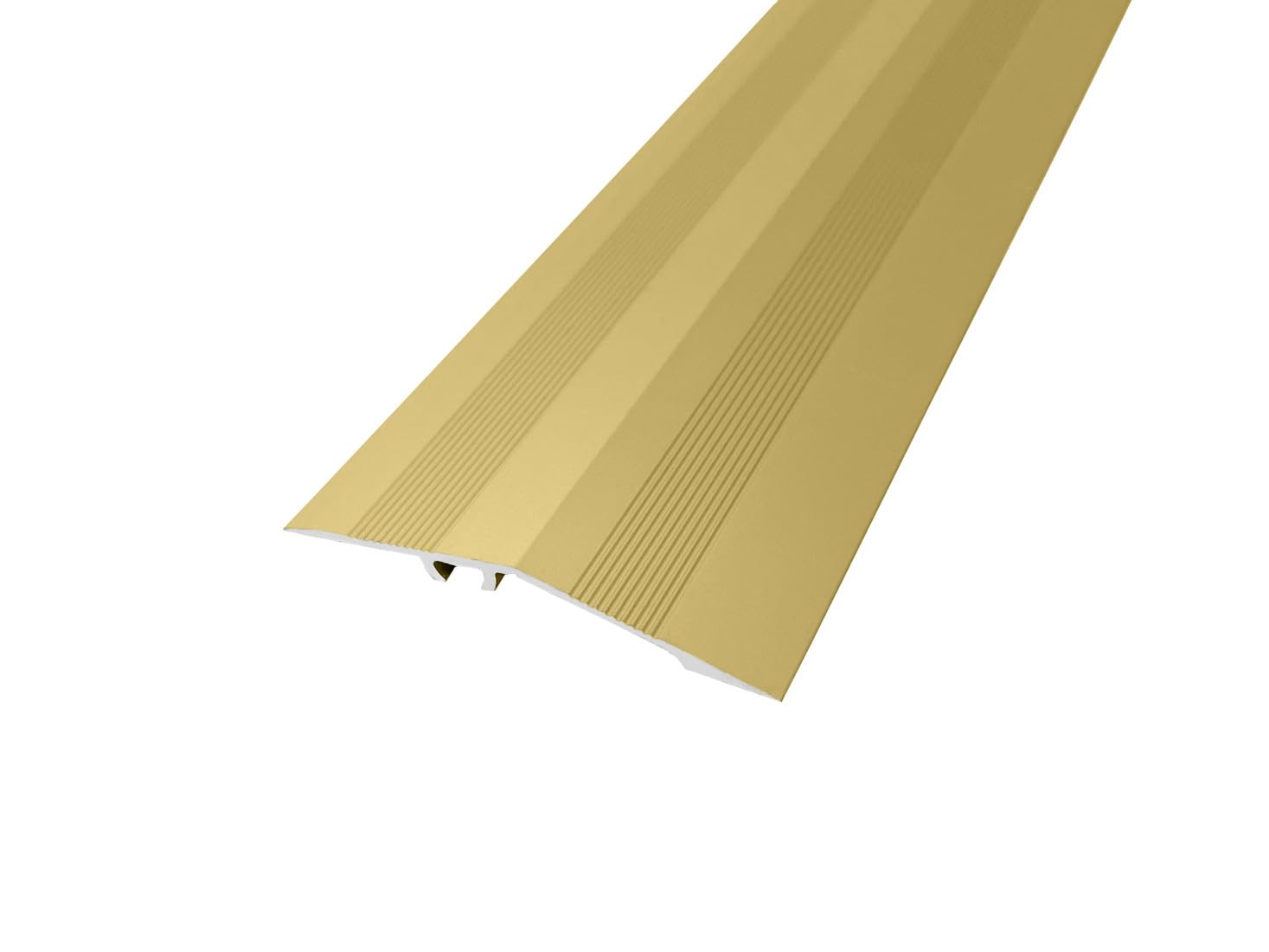 90CM (2.95FT) Aluminium Door Bars Threshold Ramp Strip Transition Trim Laminate Tiles IP71 TMW Profiles (Gold)