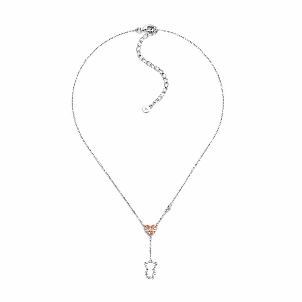 Emporio Armani Collana da donna in argento sterling con chiusura a moschettone