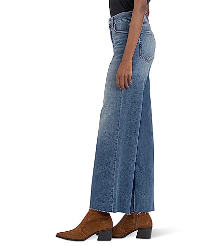 KUT from the Kloth Meg High-Rise Fab AB Wide Leg in Beckon2