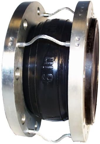 Flexicraft Ultrasphere Rubber Expansion Joint with Cable, 8" ID x 6" Length