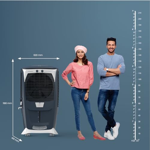 Crompton Ozone Royale 75 Litres Desert Air Cooler for home | Large & Easy Clean Ice Chamber | High Density Honeycomb Pads | Everlast Pump | Humidity Control | Auto Fill & Drain Function - Image 7