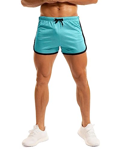 Image of Ouber Men's Fitted Shorts Bodybuilding Workout Gym Running Tight Lifting Shorts