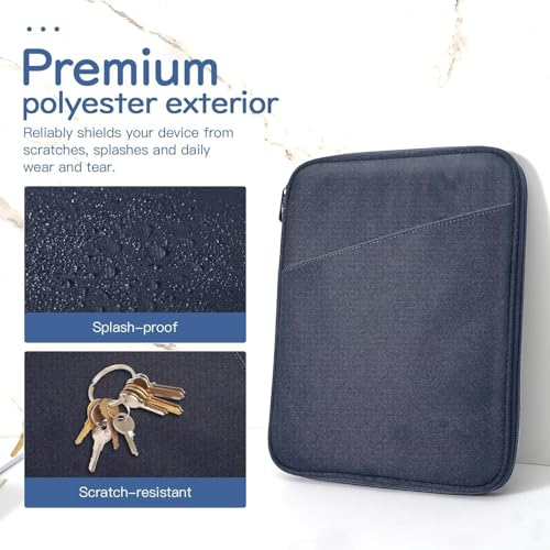 Image of Dadanism 9-11 inch Tablet Sleeve Bag Carrying Case for iPad (A16) 11th Gen 11 inch, iPad 10th Gen 10.9 inch Air 5 /4, iPad Air M4 /Pro 11 inch, iPad 9 /8 /7th, Galaxy Tab A11+ Plus 11 inch, Remarkable 2 10.3 inch, Indigo