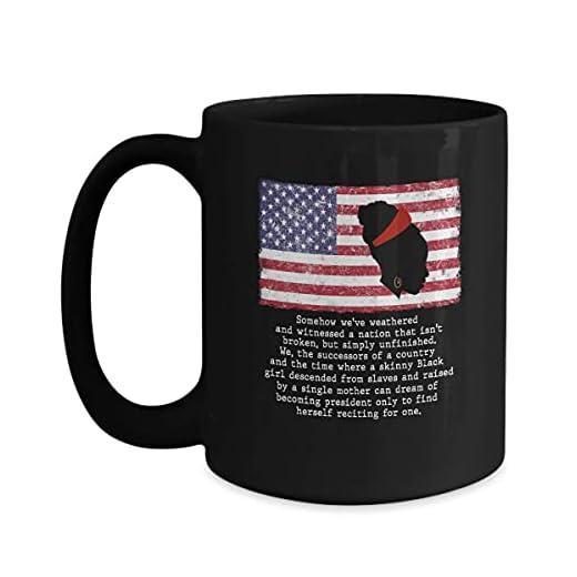 Inauguration Day 2021 Amanda Gorman dikt 325 ml svart kaffemugg