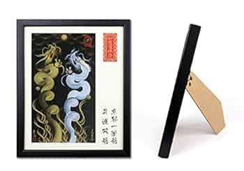 【願いを込めてお値下げしました！】一筆龍 額縁付（35cmx70cm） 願いを込めてお値下げしました！】一筆龍 額縁付（35cmx70cm）