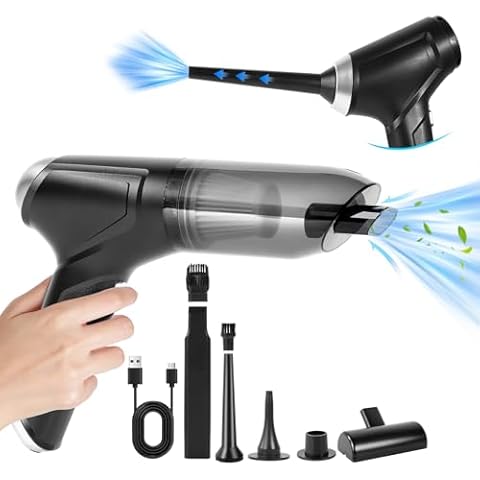 Auloea Powerful 16000PA Handheld Car Vacuum Cleaner - Cordless, Rechargeable, Portable, 2-in-1 Suction Vac with Air Duster /V01pro Cover