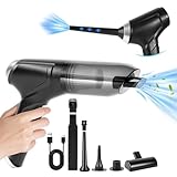 Auloea Cordless Handheld Vacuum Cleaner - 16000pa Powerful Suction, Portable Rechargeable Vac for Home and Car /V40 Black