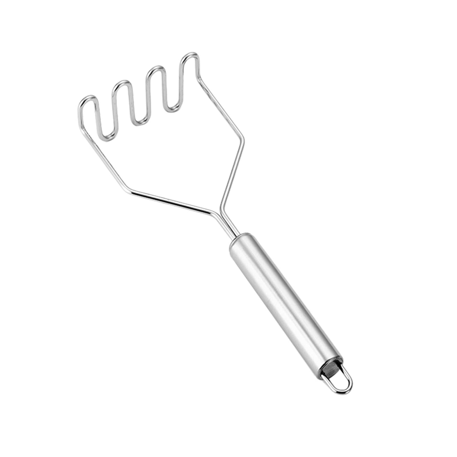 Kartoffelstampfer, Edelstahl, leicht zu reinigen, Kartoffelpüree, Süßkartoffeln, Gemüse, Lebensmittel und spülmaschinenfeste Stampfer